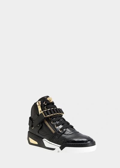 versace sneakers dames zalando|Versace zipped high top sneakers.